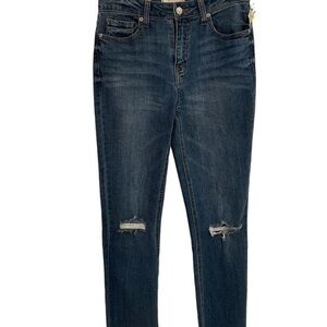 Harper heritage frayed jean high rise medium wash straight leg new with tags 26